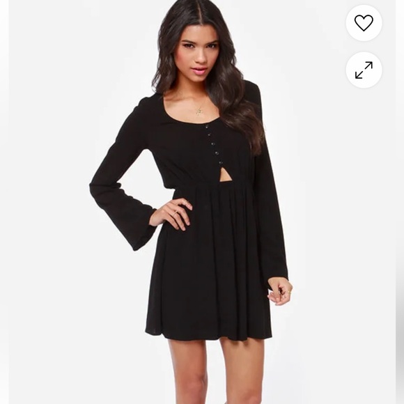 Black Cutout Dress XS - Picture 1 of 10